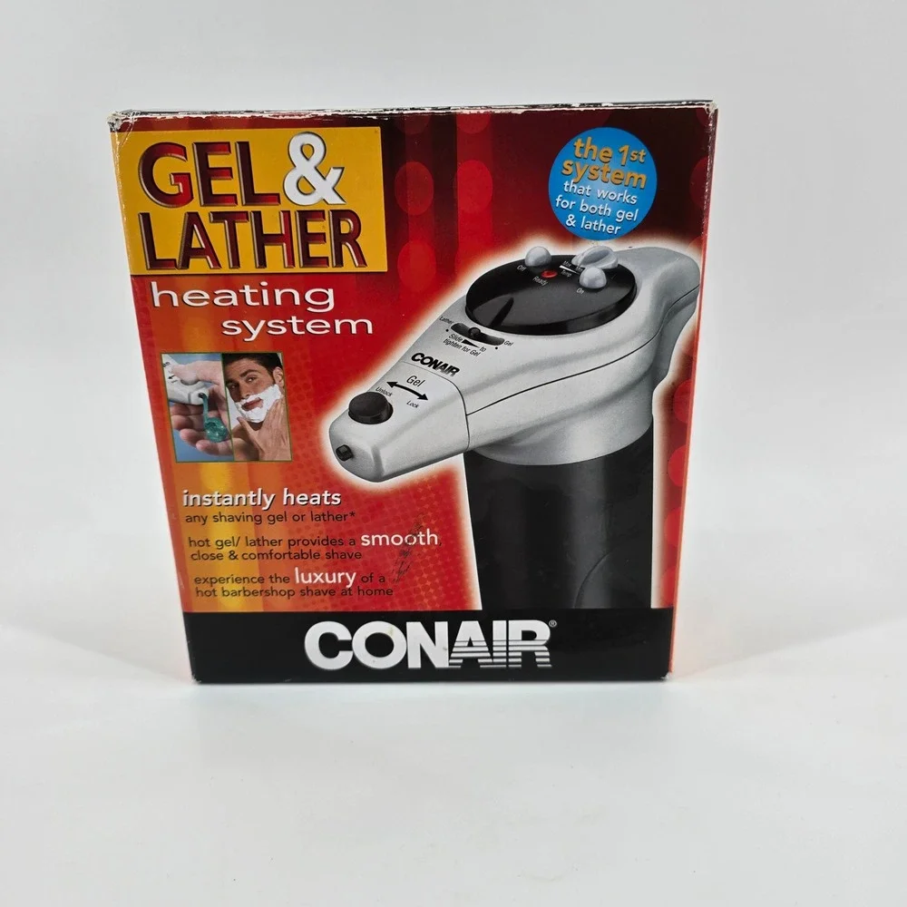 Conair Gel & Lather Heating System Mens Shaving Warmer HGL1 Black Silver